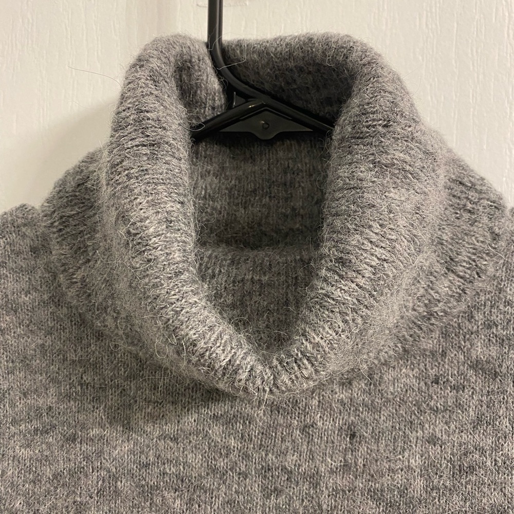 NWT MSCH Copenhagen Femme Alpaca Vest Grey Turtleneck Alpaca Wool Blend Size M/L - Picture 5 of 13